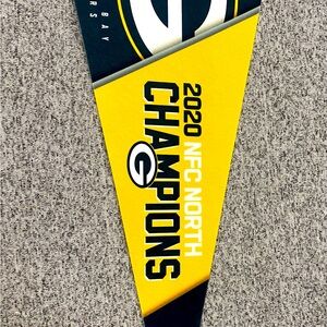 NFL Green Bay Packers 2020 NFC North Champions 12” X 30” Team Logo Pennant